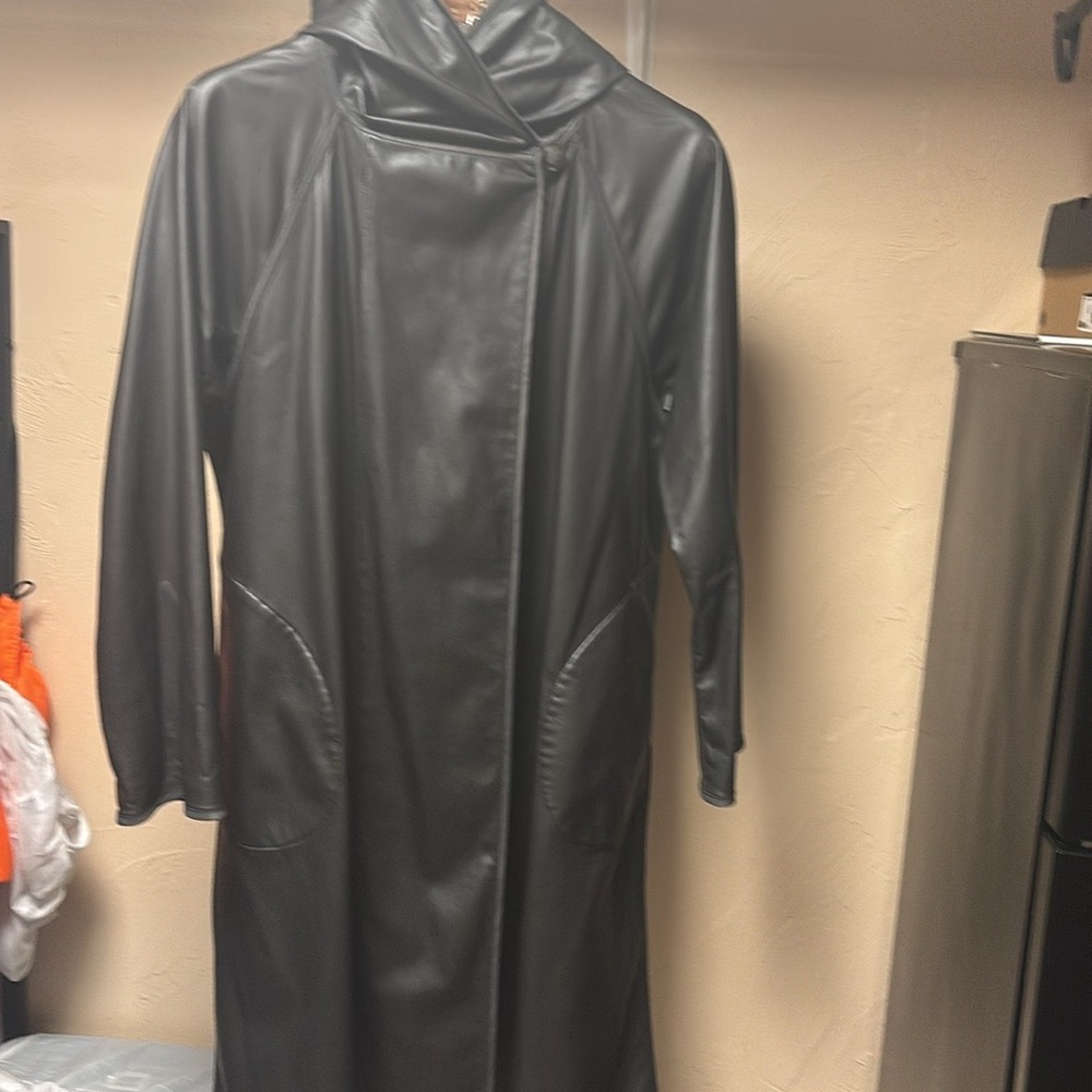 Mycra Pac Fox Leather Coat